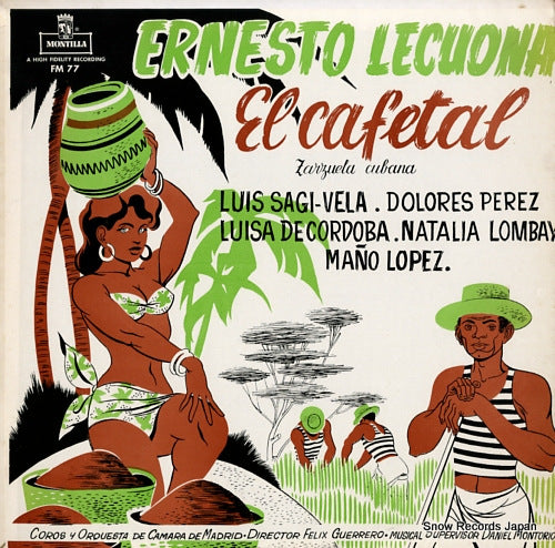 LECUONA, ERNESTO el cafetal FM-77