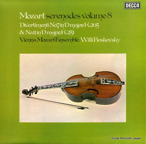 BOSKOVSKY, WILLI mozart; serenades volume 8 SXL6670