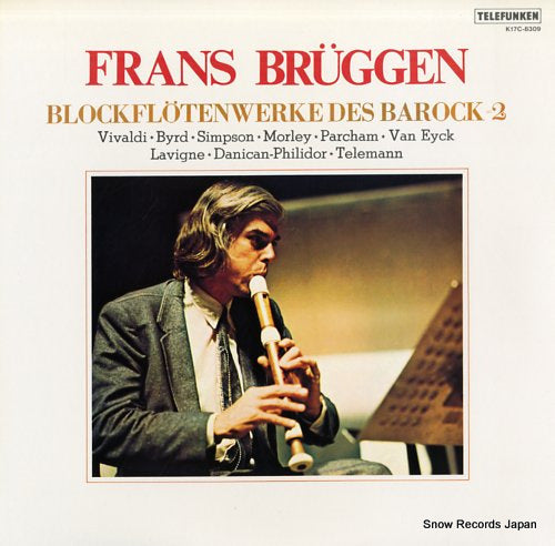 BRUGGEN, FRANS blockflotenwerke des barock 2 K17C-8309