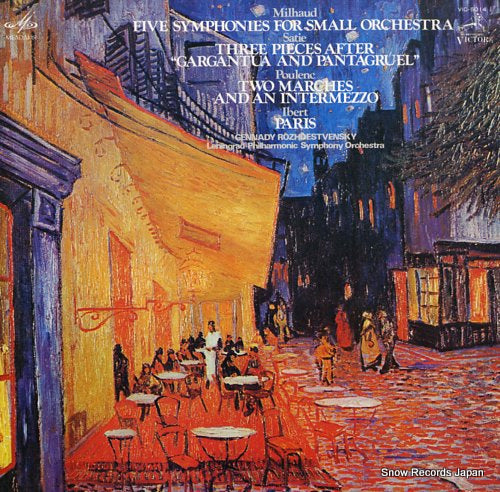 ROZHDESTVENSKY, GENNADY milhaud; five symphonies for small orchestra VIC-5014