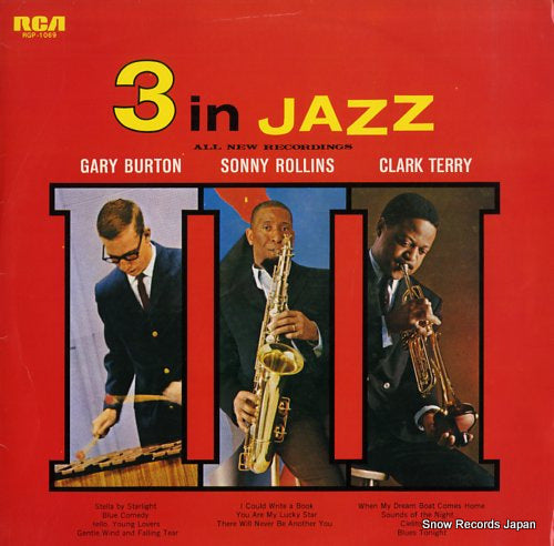 BURTON, GARY / SONNY ROLLINS / CLARK TERRY 3 in jazz RGP-1069
