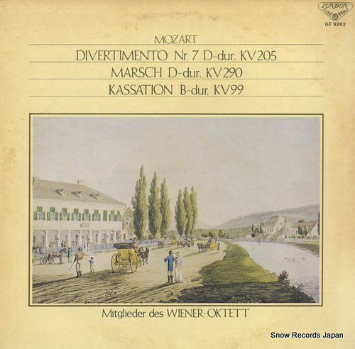 MITGLIEDER DES WIENER-OKTETT mozart; divertimento nr.7 d-dur, kv205 GT9262