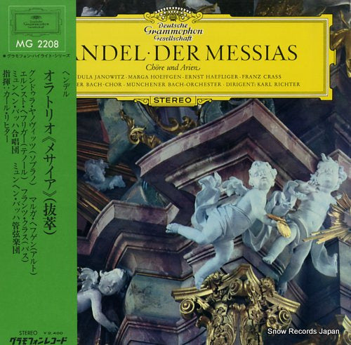 RICHTER, KARL handel; der messias chore und arien MG2208