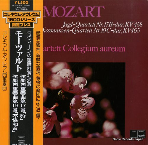 QUARTETT COLLEGIUM AUREUM mozart; jagd-quartett nr.17b-dur, kv458 ULS-3178-H