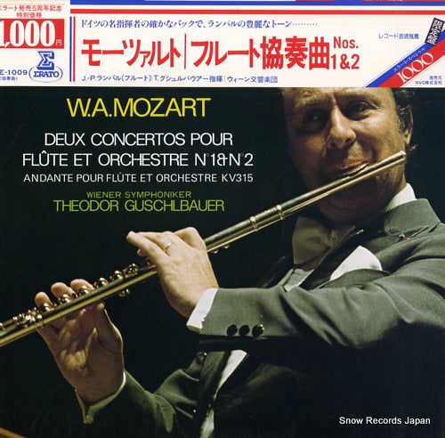 RAMPAL, JEAN-PIERRE mozart; deux concertos pour flute et orchestre n1&n2 E-1009