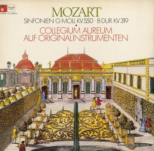 COLLEGIUM AUREUM mozart; sinfonien g-moll kv550 / b-dur kv319 ULX-3066-H