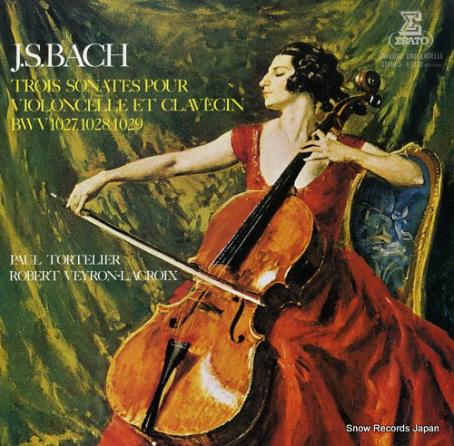 TORTELIER, PAUL bach; trois sonates pour violoncelle et clavecin E-1020