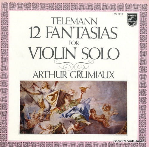 GRUMIAUX, ARTHUR telemann; 12 fantasias for violin solo PC-1818