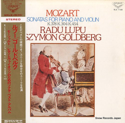 LUPU, RADU / SZYMON GOLDBERG mozart; sonatas for piano and violin SLA1108