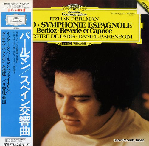 PERLMAN, ITZHAK lalo; symphonie espagnole 28MG0217
