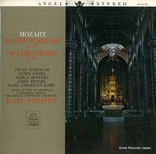 FORSTER, KARL mozart; kronungsmesse / spatzenmesse AA.8151