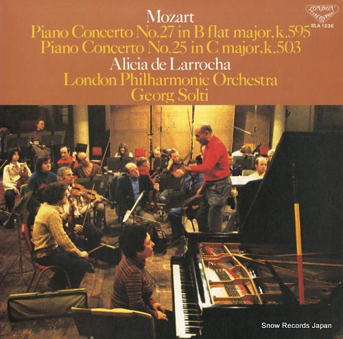 DE LARROCHA, ALICIA mozart; piano concerto no.27 & 25 SLA1236