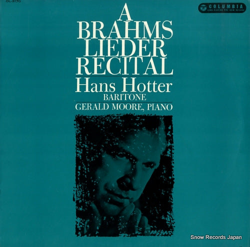 HOTTER, HANS brahms; lieder recital OL-3170