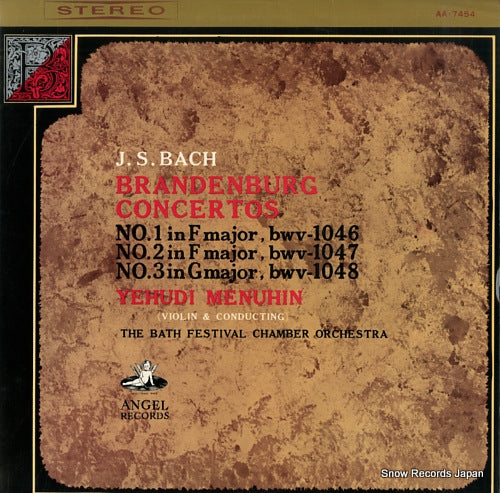 MENUHIN, YEHUDI bach; brandenburg concertos no.1-3 AA.7454