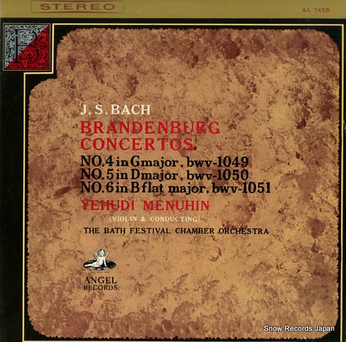 MENUHIN, YEHUDI bach; brandenburg concertos no.4-6 AA.7455