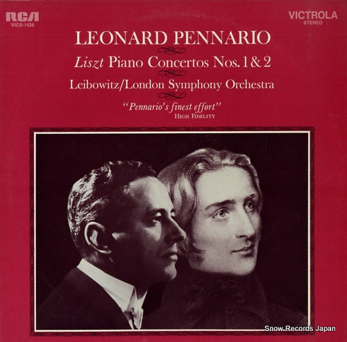PENNARIO, LEONARD liszt; piano concertos nos.1 & 2 VICS-1426