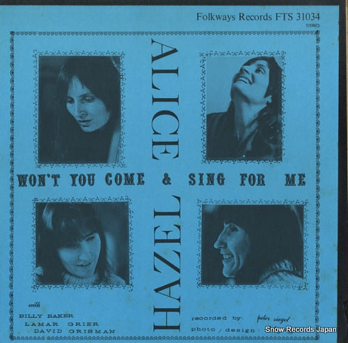 DICKENS, HAZEL, AND ALICE FOSTER won't you come and sing for me ? FTS31034