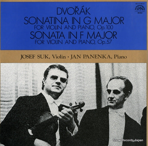 SUK, JOSEF / JAN PANENKA dvorak; sonatina in g major op.100 OC-7185-S