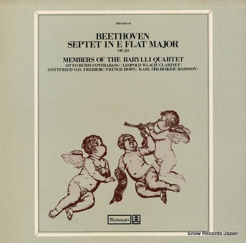 MEMBERS OF THE BARYLLI QUARTET beethoven; septet in e flat major op.20 IWB-60014