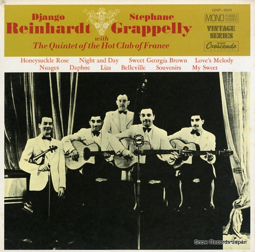 REINHARDT, DJANGO, AND STEPHANE GRAPPELLY with the quintet of the hot club of france GNP-9001