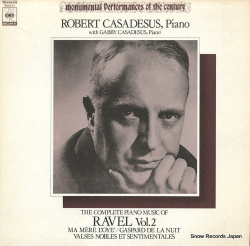 CASADESUS, ROBERT the complete piano music of ravel vol.2 SOCU51