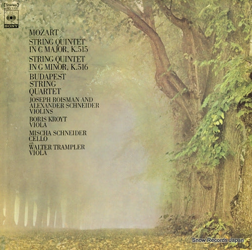 BUDAPEST STRING QUARTET mozart; string quintets in c major & in gminor SOCL1137