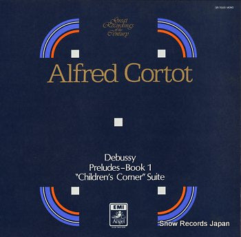CORTOT, ALFRED debussy; preludes-book 1 children's corner suite GR-70020