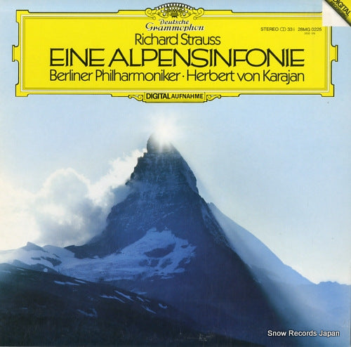 KARAJAN, HERBERT VON richard strauss; eine alpensinfonie 28MG0225