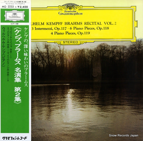 KEMPFF, WILHELM brahms recital vol.2 MG2233