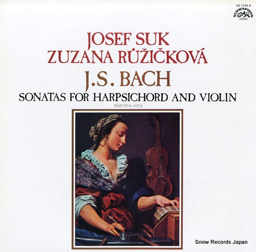 SUK, JOSEF bach; sonatas for harpsichord and violin bwv 1014-1016 OZ-7143-S