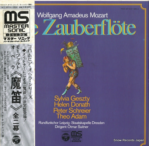 SUITNER, OTMAR mozart; die zauberflote NCC-8024-26-K