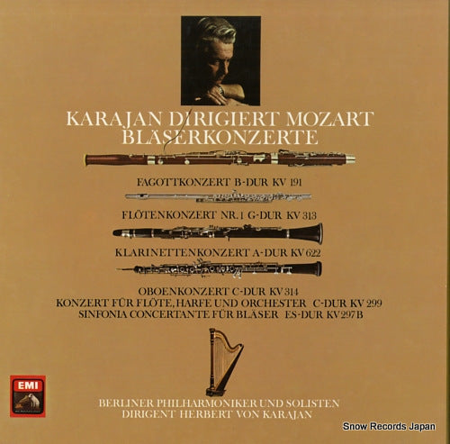 KARAJAN, HERBERT VON mozart; blaserkonzerte 1C197-02238/40