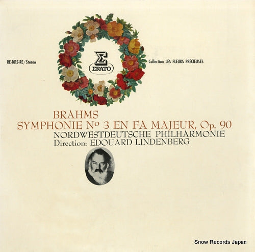 LINDENBERG, EDOUARD brahms; symphonie no.3 en fa majeur, op.90 RE-1015-RE