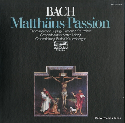 MAUERSBERGER, RUDOLF bach; matthaus-passion OP-7137-40-K