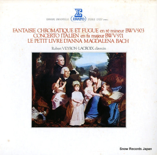 VEYRON-LACROIX, ROBERT bach; fantaisie chromatique et fugue E-1037