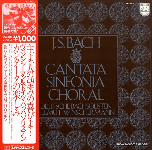 WINSCHERMANN, HELMUT bach; cantata sinfonia choral PL-1007