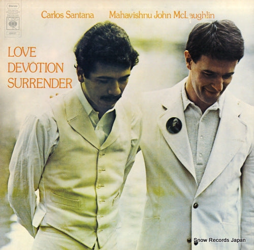 SANTANA, CARLOS, AND MAHAVISHNU JOHN MCLAUGHLIN love devotion surrender S69037