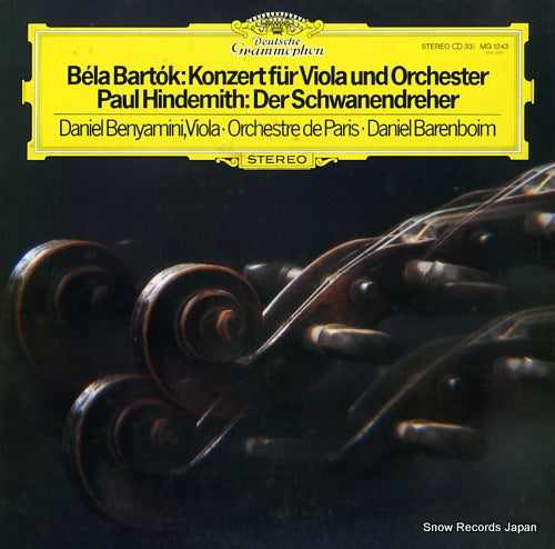 BENYAMINI, DANIEL bartok; konzert fur viola und orchester MG1243