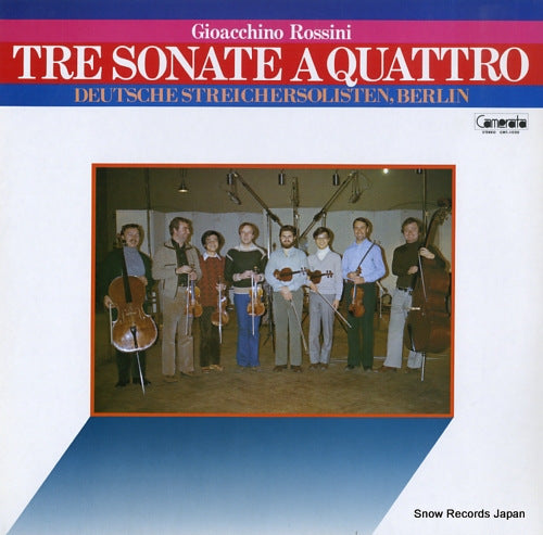 DEUTSCHE STREICHERSOLISTEN, BERLIN rossini; tre sonate a quattro CMT-1020