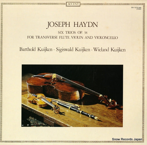 KUIJKEN, BARTHOIL AND SIGISWALD AND WIELAND haydn; six trios op.38 OX-1213-AG