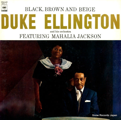 ELLINGTON, DUKE, AND MAHALIA JACKSON black, brown and beige SOPZ-17