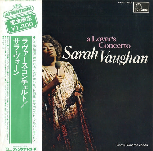VAUGHAN, SARAH a lover's concerto PAT-1060