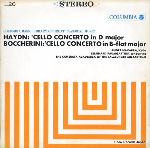 NAVARRA, ANDRE haydn; cello concerto in d major MS-26