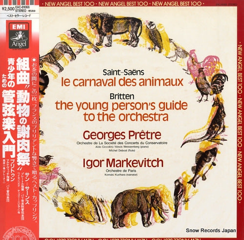 PRETRE, GEORGES saint-saens; le carnaval des animaux EAC-81066