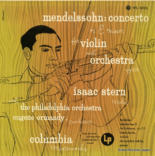 STERN, ISAAC mendelssohn; concerto in e minor for violin and orchestra WL5073