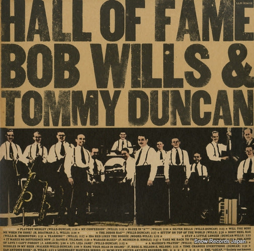WILLS, BOB, AND TOMMY DUNCAN hall of fame LLR-9341B