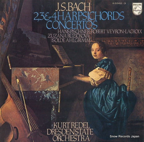 REDEL, KURT bach; 2, 3 & 4 harpsichords concertos X-5562-3