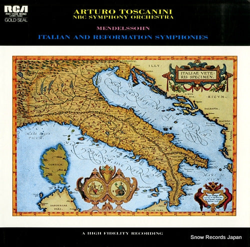 TOSCANINI, ARTURO mendelssohn; italian and reformation symphonies RVC-1539