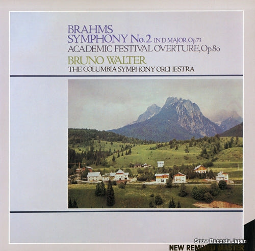 WALTER, BRUNO brahms; symphony no.2 in d major, op.73 20AC1817