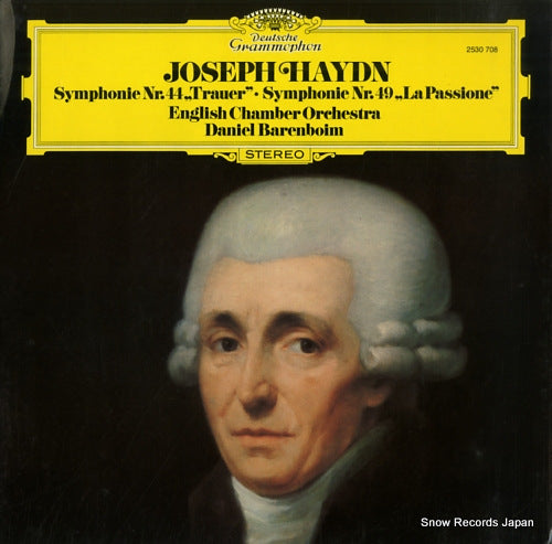 BARENBOIM, DANIEL haydn; symphonie nr.44 "trauer" & nr.49 "la passione" 2530708